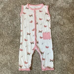 Kyte BABY Pink butterfly jumper EUC 18/24 months